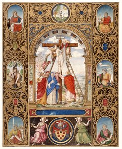 Marlay Cutting IT.34: Laskeuma ristiltä ja rajafragmentit paavi Klemens VII:n messukirjasta, vuoden 1523 jälkeen (pergamentti) tekijältä Vincent Raymond