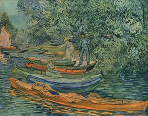Joen ranta soutuveneineen Auversissa, 1890, 1947. tekijältä Vincent van Gogh