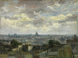 Näkymä Pariisiin. 1886 tekijältä Vincent van Gogh