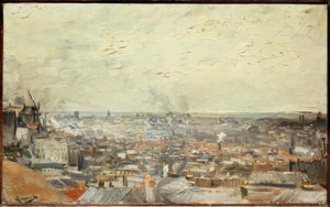 Näkymä Pariisiin Montmartresta tekijältä Vincent van Gogh