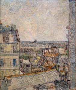 Näkymä Rue Lepicin huoneiston ikkunasta tekijältä Vincent van Gogh