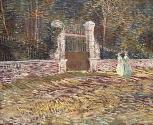 Sisäänkäynti Voyer-d"Argenson Parkiin Asnièresissa, 1887 tekijältä Vincent van Gogh