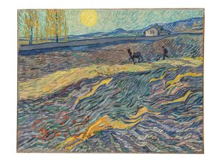 Maanviljelijä pellolla, 1889 tekijältä Vincent van Gogh