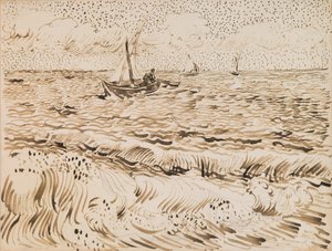 Kalastusveneet Saintes-Maries-de-la-Merissä tekijältä Vincent van Gogh