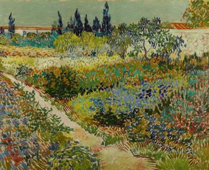 Hollanti: Tuin te Arles Kukkiva puutarha polulla tekijältä Vincent van Gogh