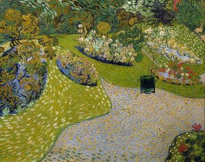 Puutarha Auversissa. 1890 tekijältä Vincent van Gogh