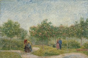 Puutarha pariskunnilla: Square Saint-Pierre. 1887 tekijältä Vincent van Gogh