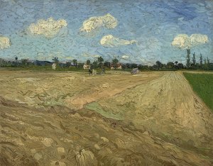 Kynnetty pelto (vakoja). 1888 tekijältä Vincent van Gogh