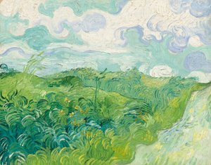 Green Wheat Fields, Auvers tekijältä Vincent van Gogh