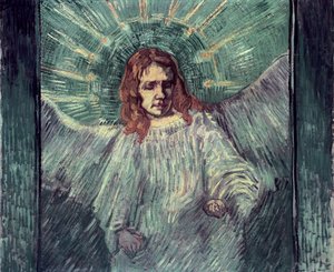 Enkelin pää Rembrandtin jälkeen, 1889 tekijältä Vincent van Gogh