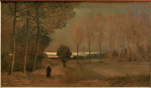 Herbstlandschaft bei Abend tekijältä Vincent van Gogh