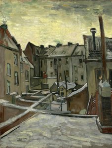 Talot takaa katsottuna, Antwerpen par Gogh, Vincent, van (1853-1890). Öljy kankaalle, koko: 43,7x33,7 tekijältä Vincent van Gogh