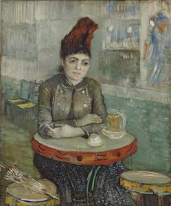 Kahvilassa. Agostina Segatori Le tambourinissa, 1887-1888 tekijältä Vincent van Gogh