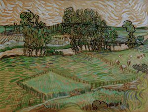 Landschaft mit Brücke über die Oise tekijältä Vincent van Gogh
