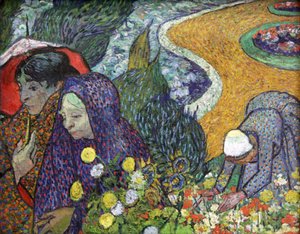 "Muisto puutarhasta Etten Ladies of Arlesissa", 1888 tekijältä Vincent van Gogh