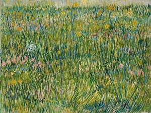 Nurmikko, huhti-kesäkuu 1887 (öljy kankaalle) tekijältä Vincent van Gogh