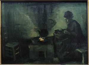 Vincent van Goghin (1853-1890) talonpoika-peiture Marouflee puulla 1885 su. 0,29x0,4 m Pariisi, Musee d