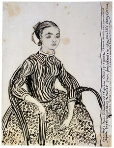 Nuoren lady La Mousmé muotokuva, 1888. tekijältä Vincent van Gogh