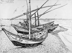 Purjeveneet Saintes-Mariesissa tekijältä Vincent van Gogh