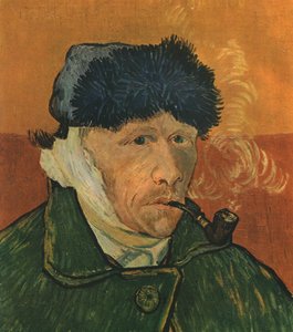 Omakuva sidottu korva ja putki, helmikuu 1889, 1947. tekijältä Vincent van Gogh