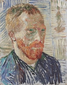 Omakuva japanilaisen tulosteen kanssa tekijältä Vincent van Gogh