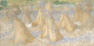 Vehnälyhteet, heinäkuu 1890 (öljy kankaalle) tekijältä Vincent van Gogh