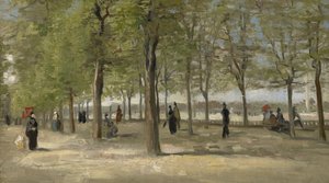 Terassi Luxemburgin puutarhassa tekijältä Vincent van Gogh