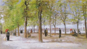 Terassi Luxemburgin puistossa tekijältä Vincent van Gogh
