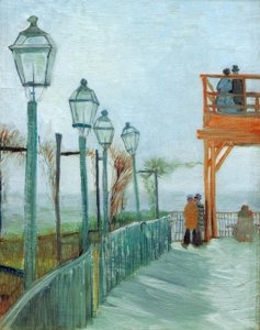 Moulin de Blutefinin terassi ja näköalatasanne, Mont de Mont tekijältä Vincent van Gogh