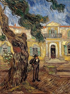 Saint Paulin sairaala Saint Remy de Provencessa - öljy kankaalle tekijältä Vincent van Gogh
