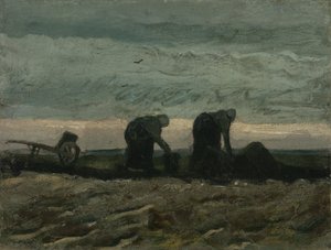 Kaksi naista nurmikolla tekijältä Vincent van Gogh