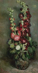 Hollyhocks-maljakko, 1886