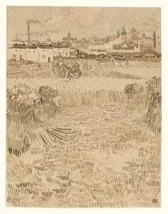 Näkymä vehnäpelloilta tekijältä Vincent van Gogh