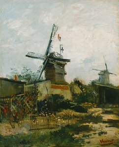 Tuulimyllyt Montmartrella tekijältä Vincent van Gogh