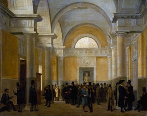 Palazzo San Giacomon sisätilat Napolissa tekijältä Vincenzo Abbati