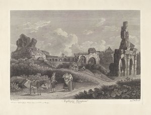 Capuan amfiteatteri Anfiteatro Campano a S. Maria di Capua (otsikko esineessä) tekijältä Vincenzo Alloja