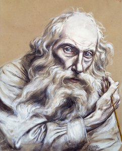 Omakuva, Vincenzo Gemito (1852-1929), tempera paperille, 50x40 cm