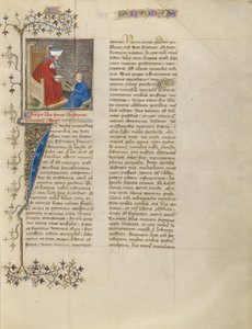 Boethius opettaa nuorelle pojalle aritmetiikkaa