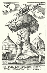 Landsknecht tekijältä Virgilius the elder Solis