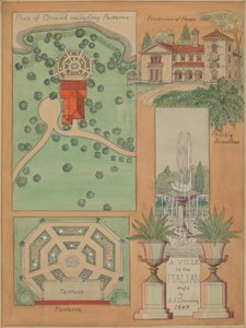 Italialaistyylinen huvila, n. 1936.