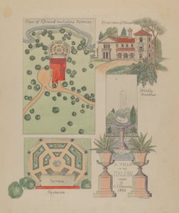 Italian Villa Design, c. 1936.
