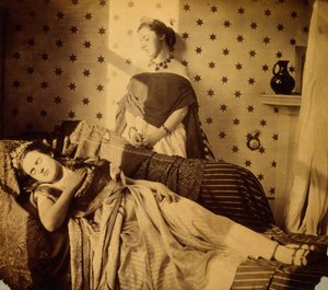 Isabella Gracen ja Clementina Mauden valokuvatutkimus, noin 1853-4. tekijältä Viscountess Hawarden