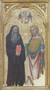 Pyhä Antonius Apotti ja Pyhä Jaakob Suurempi, noin 1350 (tempera paneelille).