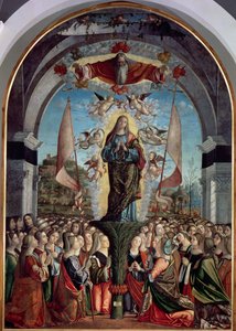 Pyhän Ursulan ja hänen seuralaistensa ylistäminen tekijältä Vittore Carpaccio