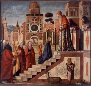 Neitsyen esittely temppelissä tekijältä Vittore Carpaccio