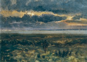 Auringonlasku merellä, Vittorio Avondo (1836-1910)