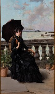 Mascagni-terassilla tekijältä Vittorio Matteo Corcos