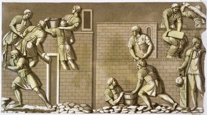 Roomalaiset sotilaat rakentavat linnoitusta, 1820-1839