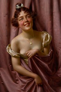 Lady in Purple (öljy kankaalle)