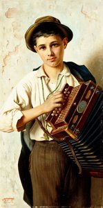 Nuori harmonikkasoitin tekijältä Vittorio Rignano